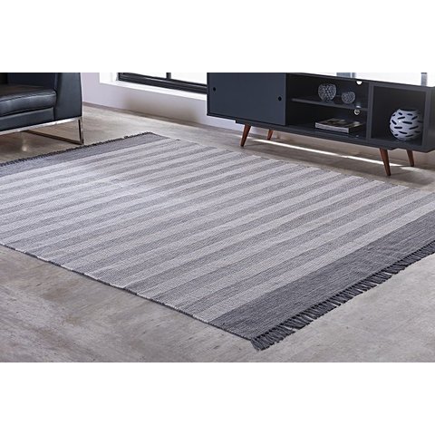 Tapete Kilim Mallani 200x300 Cinza