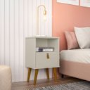 Ver mais imagens de Mesa de Cabeceira com Pés Palito Bob 1 Gaveta e Nicho