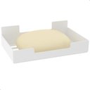 Ver imagem 2 de Porta Sabonete de Banheiro Saboneteira Adesivo Branco F.elg