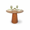 Ver imagem 1 de Mesa de Jantar Redonda Laminado em Madeira 90cm Cairo