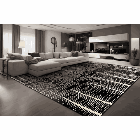 Tapete Rayza Marbella Cyclone Black Nero 2.50m X 3.50m