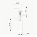 Ver imagem 4 de Dosador de Detergente Pequeno 350ml Ghelplus Cinza/Inox