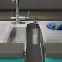 Ver imagem 2 de Dosador de Detergente Pequeno 350ml Ghelplus Cinza/Inox