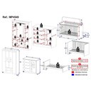 Ver imagem 3 de Conjunto de Quarto Amora 5 Portas 6 Gavetas MDP-MDF Branco Multimóveis