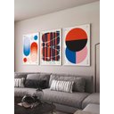 Ver imagem 1 de Kit 3 Quadros Decorativos Abstratos Moderno No1