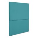 Ver imagem 3 de Cabeceira Cama Box Organica Solteiro 90cm Luna Suede C/frame Azul Celeste