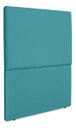 Ver imagem 3 de Cabeceira Cama Box Organica Solteiro 90cm Luna Suede C/frame Azul Celeste