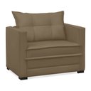 Ver imagem 5 de Poltrona Cama Retrátil Solteiro Milenni Veludo Marrom Rato B03 - D'rossi