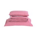 Ver imagem 1 de Cobre Leito Solteiro Urbany Bordado Hipercal 400 Fios 4 Peças - Rose Mr Enxovais