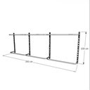 Ver imagem 3 de Arara de Roupas Closet Quarto com 10 Peças Cremalheira 300x100 Cm Cor Preto Modelo Clst1b362