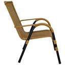 Ver imagem 2 de Cadeira de Área Externa Bela de Aço Carbono e Fibra Sintética Caramelo