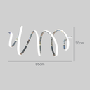 Ver imagem 4 de Lustre Pendente Moderno Ondular Espiral Led 50w 4000k Bivolt 6013