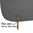 Ver imagem 3 de Puff Decorativo Banqueta Orgânico Feijão Curvo Maitê 138cm Bouclê:cinza Grafite