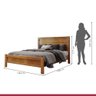 Cama Casal Laguna 140cm Nogueira Josandro:amêndoa Mel - 3