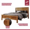 Cama Casal Laguna 140cm Nogueira Josandro:amêndoa Mel - 5