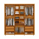Ver imagem 3 de Guarda Roupa Veronese 6 Portas 4 Gavetas Cinamomo Off White Madetec