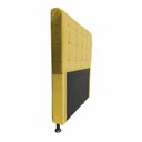 Ver imagem 2 de Cabeceira Dama 1,40 Cm Cama Box Casal Suede Amarelo