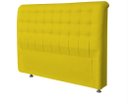 Ver imagem 4 de Cabeceira Dama 1,40 Cm Cama Box Casal Suede Amarelo