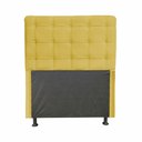 Ver imagem 1 de Cabeceira Dama 1,40 Cm Cama Box Casal Suede Amarelo