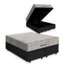 Ver imagem 1 de Cama Box Baú Airtech Queen + Colchão de Molas Ensacadas - Ortobom - Spring - 158x198x67cm