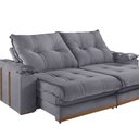 Ver imagem 2 de Sofá Retrátil e Reclinável 2 Lugares M-193 2,10m Molas Ensacadas Pillow Top Estofados Martins