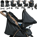 Ver imagem 3 de Carrinho com Bebe Conforto Base Galzerano Romano Preto Cobre