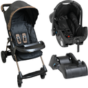 Ver imagem 1 de Carrinho com Bebe Conforto Base Galzerano Romano Preto Cobre