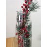 Arranjo Flores Natalino Natal Vaso Tubo de Vidro 65cm - 4