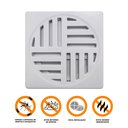 Ver imagem 2 de Ralo Grelha Anti-inseto Automático Inteligente Quadrado 10x10cm Banheiro Lavatório Branco Abs