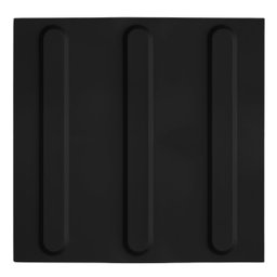 16 Pçs Piso Tátil Pvc Anlik Solucoes Alerta Direcional Preto:direcional - 1