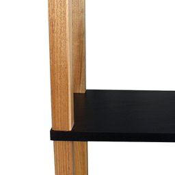 Estante 140x38x221 Preta C/ 6 Prat. 33cm - 2