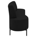 Ver imagem 6 de Sofá 2 Lugares 160cm Pés Aço Preto Tamar K04 Veludo Preto - Mpozenato