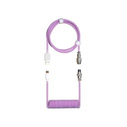 Cabo Teclado Coiled Duplo Cooler Master Roxo - KB-CPZ1 (universal) - 1