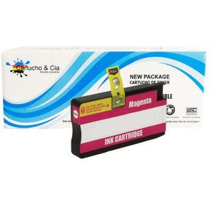 Cartucho de Tinta Compatível com Hp 954xl L0s65ab Magenta 26ml