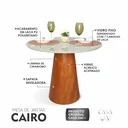 Ver imagem 5 de Mesa de Jantar Cone Tampo com Vidro Redonda Cairo Off White
