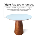 Ver imagem 7 de Mesa de Jantar Cone Redonda Vidro Cairo Branco