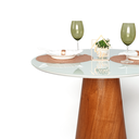 Ver imagem 6 de Mesa de Jantar Cone Redonda Vidro Cairo Branco