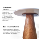 Ver mais imagens de Mesa de Jantar Cone Redonda Vidro Cairo Branco