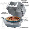 Assador de Pizza Compacto Italiano À Gás Glp 40cm Fc40 Saro - 4