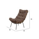 Ver imagem 3 de Poltrona com Puff Costela Veludo