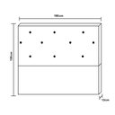 Ver imagem 3 de Cabeceira King Mica Suede Cinza 120x195x13