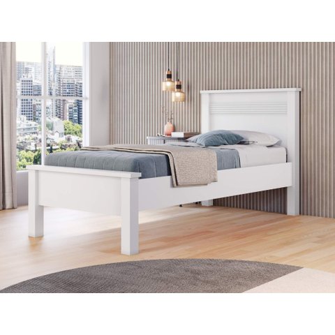 Cama Solteiro Barcelona Conquista Branco