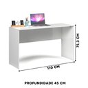 Ver imagem 4 de Mesa Home Office Branco Imperial Jm Móveis