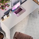 Ver imagem 3 de Mesa Home Office Branco Imperial Jm Móveis