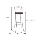 Ver imagem 3 de Kit 2 Banquetas Cromadas BC26-A A109