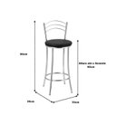 Ver imagem 2 de Kit 2 Banquetas Cromadas BC26-B A101