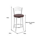 Ver imagem 3 de Kit 2 Banquetas Cromadas BC26-C A109