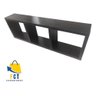 Nicho Preto com 3 Compartimentos Mdf Decorativo Organizador - 5