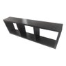 Nicho Preto com 3 Compartimentos Mdf Decorativo Organizador - 3