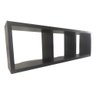 Nicho Preto com 3 Compartimentos Mdf Decorativo Organizador - 1